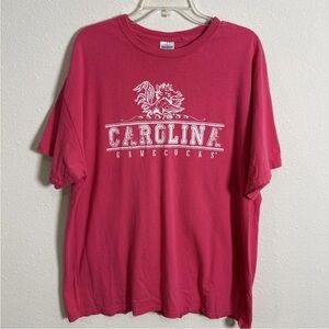 Y2K South Carolina Gamecocks Gildan T-Shirt Women's XL Pink Short Sleeve NCAA